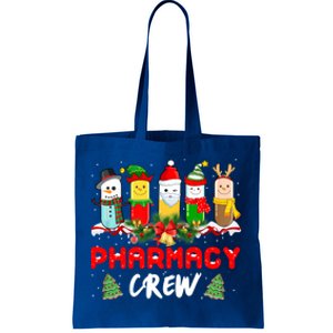 Pills Snow Reindeer Santa Claus Pharmacy Crew Christmas Gift Tote Bag