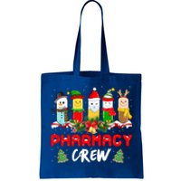 Pills Snow Reindeer Santa Claus Pharmacy Crew Christmas Gift Tote Bag