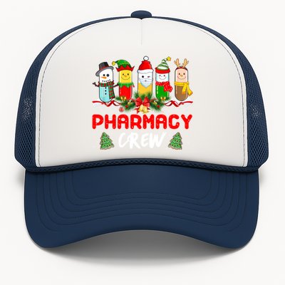 Pills Snow Reindeer Santa Claus Pharmacy Crew Christmas Gift Trucker Hat