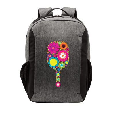 Pickleball Sports Racquet Racket Paddle Flowers Vector Backpack