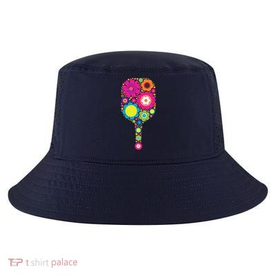 Pickleball Sports Racquet Racket Paddle Flowers Cool Comfort Performance Bucket Hat