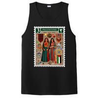 Palestine Stamp Retro Palestine Women Palestinian Flag Gaza PosiCharge Competitor Tank