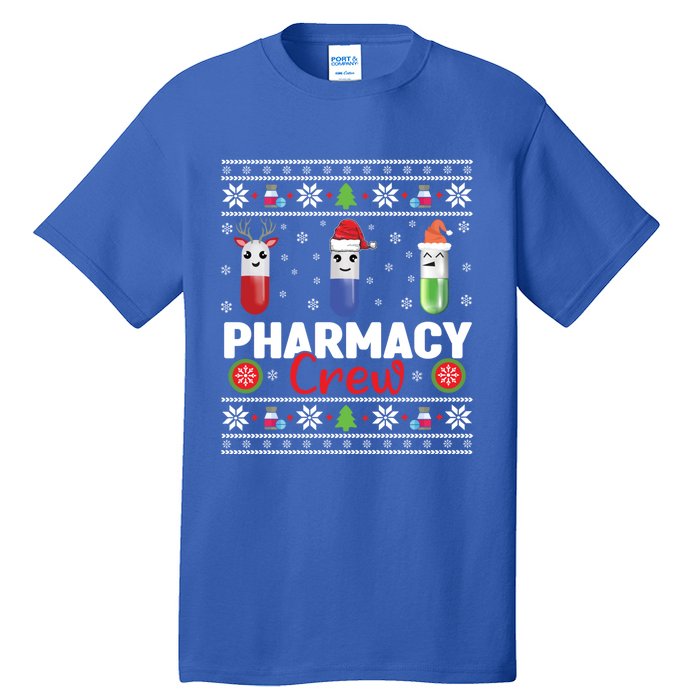 Pills Snow Reindeer Santa Claus Xmas Pharmacy Crew Meaningful Gift Tall T-Shirt