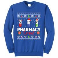 Pills Snow Reindeer Santa Claus Xmas Pharmacy Crew Meaningful Gift Tall Sweatshirt