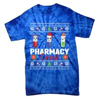 Pills Snow Reindeer Santa Claus Xmas Pharmacy Crew Meaningful Gift Tie-Dye T-Shirt