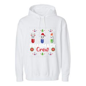 Pills Snow Reindeer Santa Claus Xmas Pharmacy Crew Meaningful Gift Garment-Dyed Fleece Hoodie