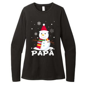 Papa Snowman Santa Funny Christmas Matching Family Gifts Womens CVC Long Sleeve Shirt