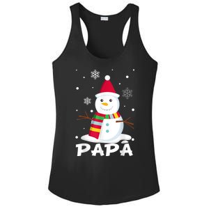 Papa Snowman Santa Funny Christmas Matching Family Gifts Ladies PosiCharge Competitor Racerback Tank