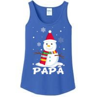 Papa Snowman Santa Funny Christmas Matching Family Gifts Ladies Essential Tank