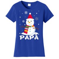 Papa Snowman Santa Funny Christmas Matching Family Gifts Women's T-Shirt