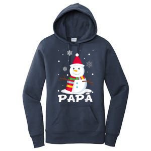 Papa Snowman Santa Funny Christmas Matching Family Gifts Women's Pullover Hoodie