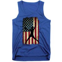 Pitcher Softball Stuff Usa Flag Cute Gift Softballism Gift Tank Top