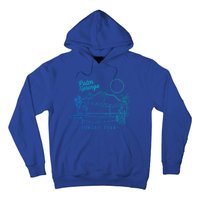 Palm Springs Sunday Club Simple Line Drawing Gift Hoodie