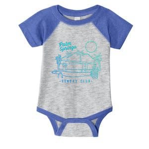 Palm Springs Sunday Club Simple Line Drawing Gift Infant Baby Jersey Bodysuit