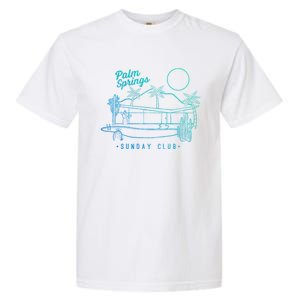 Palm Springs Sunday Club Simple Line Drawing Gift Garment-Dyed Heavyweight T-Shirt