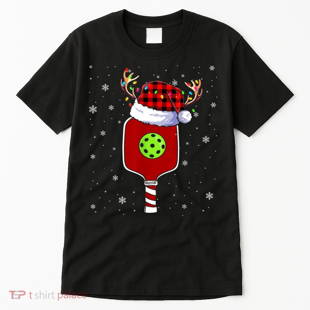 Pickleball Santa Sports Christmas Pickleball Player Gift Tall T-Shirt