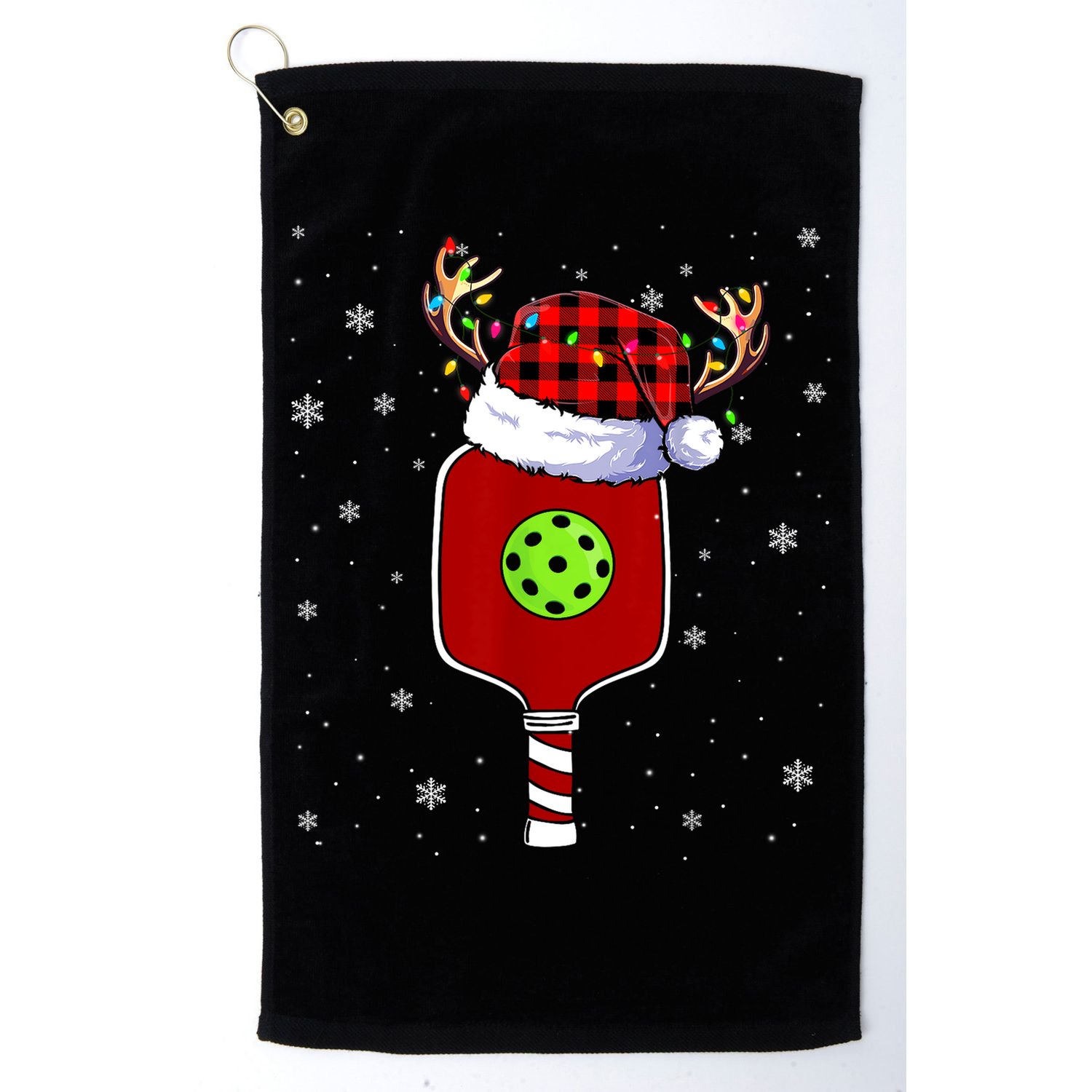 Pickleball Santa Sports Christmas Pickleball Player Gift Golf Towel
