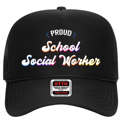 Proud School Social Worker Job Cool Gift Trucker Hat