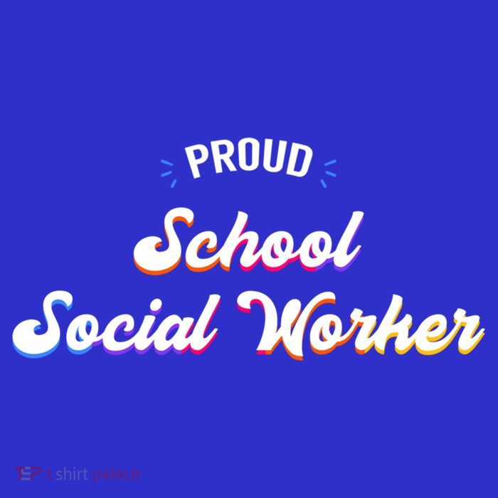 Proud School Social Worker Job Cool Gift Women's V-Neck T-Shirt