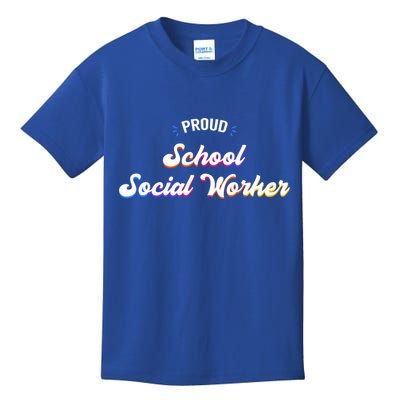 Proud School Social Worker Job Cool Gift Kids T-Shirt