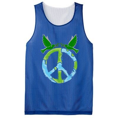 Peace Sign Symbol Peace And Love For The World Peace Ll Gift Mesh Reversible Basketball Jersey Tank