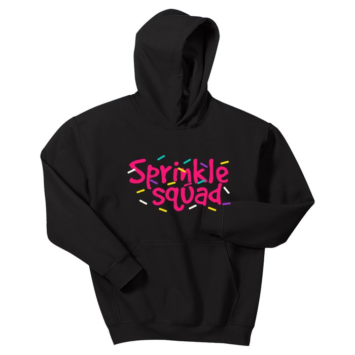 Pink Sprinkle Squad Cookie Donut Cupcakes Sprinkles Lovers Kids Hoodie