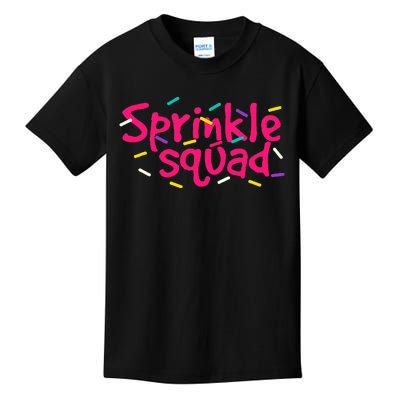 Pink Sprinkle Squad Cookie Donut Cupcakes Sprinkles Lovers Kids T-Shirt