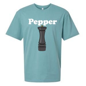 Pepper Shaker Salt And Pepper Bff Matching Halloween Costume Gift Sueded Cloud Jersey T-Shirt