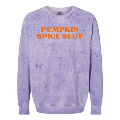 Pumpkin Spice Slut Aesthetic Colorblast Crewneck Sweatshirt