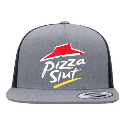 Pizza Slut Spoof Parody Flat Bill Trucker Hat