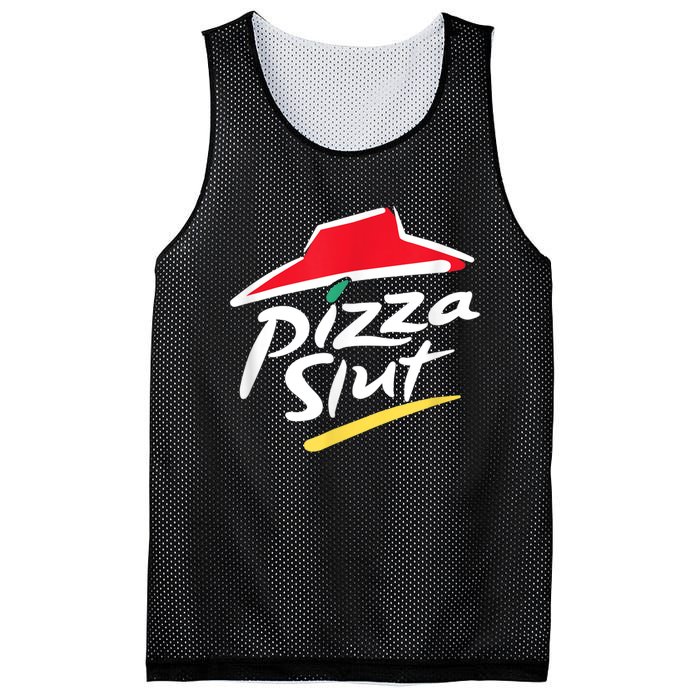 Pizza Slut Spoof Parody Mesh Reversible Basketball Jersey Tank