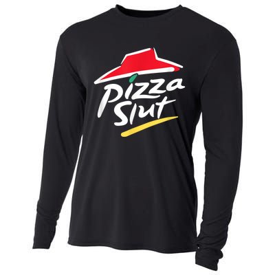 Pizza Slut Spoof Parody Cooling Performance Long Sleeve Crew