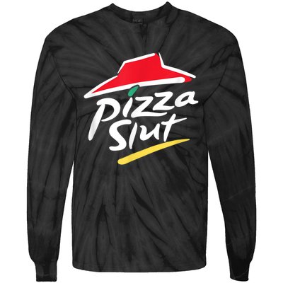 Pizza Slut Spoof Parody Tie-Dye Long Sleeve Shirt