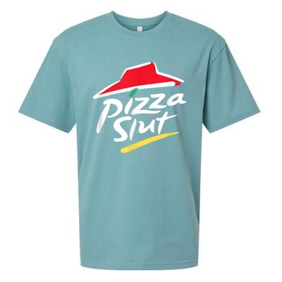 Pizza Slut Spoof Parody Sueded Cloud Jersey T-Shirt