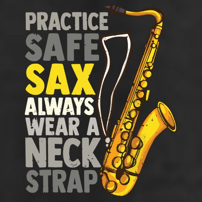 Practice Safe Sax Funny Saxophone Player Jazz Musician Gift Adult Drive Performance Visor