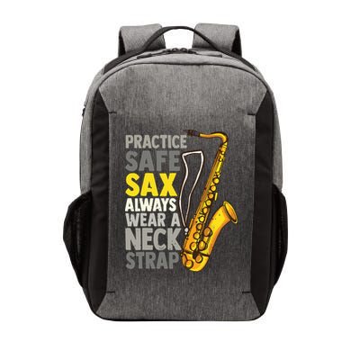 Practice Safe Sax Funny Saxophone Player Jazz Musician Gift Vector Backpack