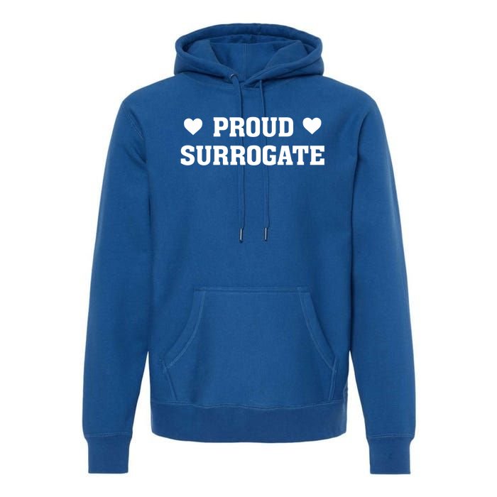 Proud Surrogate Surrogacy Love Heart Gift Premium Hoodie