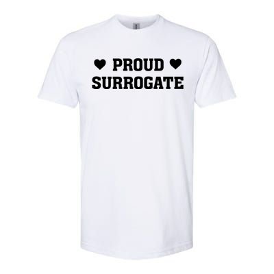 Proud Surrogate Surrogacy Love Heart Gift Softstyle CVC T-Shirt