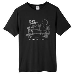 Palm Springs Sunday Club Simple Line Drawing Cute Gift Tall Fusion ChromaSoft Performance T-Shirt