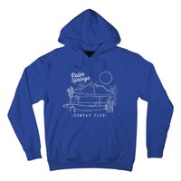 Palm Springs Sunday Club Simple Line Drawing Cute Gift Hoodie