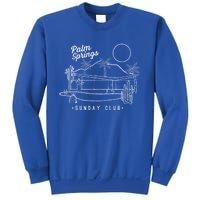 Palm Springs Sunday Club Simple Line Drawing Cute Gift Sweatshirt