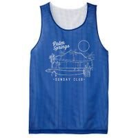 Palm Springs Sunday Club Simple Line Drawing Cute Gift Mesh Reversible Basketball Jersey Tank