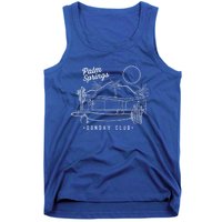 Palm Springs Sunday Club Simple Line Drawing Cute Gift Tank Top