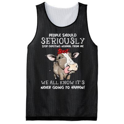 People Should Seriously Stop Expecting Normal From Me Mesh Reversible Basketball Jersey Tank