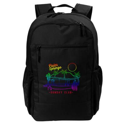 Palm Springs Sunday Club Simple Line Drawing Meaningful Gift Backpack