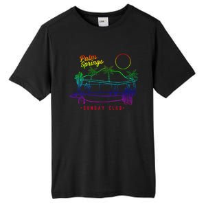 Palm Springs Sunday Club Simple Line Drawing Meaningful Gift Tall Fusion ChromaSoft Performance T-Shirt