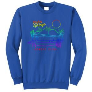 Palm Springs Sunday Club Simple Line Drawing Meaningful Gift Sweatshirt