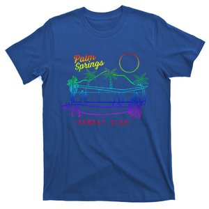 Palm Springs Sunday Club Simple Line Drawing Meaningful Gift T-Shirt