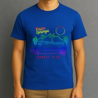 Palm Springs Sunday Club Simple Line Drawing Meaningful Gift T-Shirt