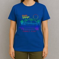 Palm Springs Sunday Club Simple Line Drawing Meaningful Gift T-Shirt